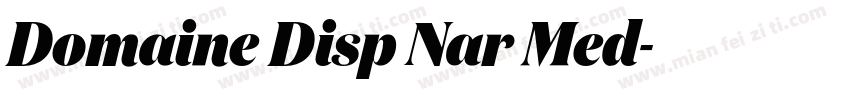 Domaine Disp Nar Med字体转换